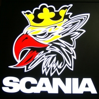 Светящийся логотип SCANIA