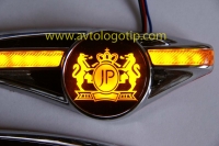 светодиодный поворотник с логотипом jp поворотники с логотипом