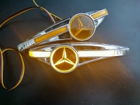 светодиодный поворотник с логотипом mercedes поворотники с логотипом