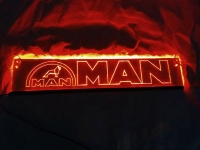 светящаяся табличка man 2d логотипы ман