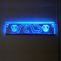 светящаяся табличка gaz 2d логотипы даф