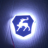 светящийся логотип gaz gazel объёмные логотипы
