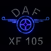 Светящийся логотип Daf XF105