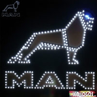 Светящийся логотип для грузовика MAN