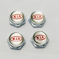 Болты крепления госномера с логотипом KIA