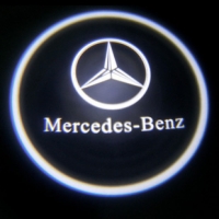 Штатная подсветка дверей Mercedes C