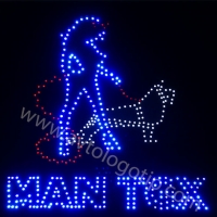 Светящийся логотип для грузовика MAN TGX