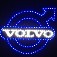 Светящийся логотип для грузовика VOLVO