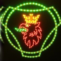 светящийся логотип картина scania логотипы скания