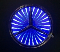 3d светящийся логотип mercedes 3d логотипы