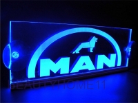 светящаяся табличка man логотипы ман
