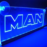 Светящаяся табличка MAN 2D