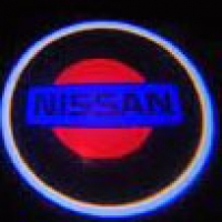подсветка дверей с логотипом nissan 7w mini подсветка дверей mini 7w (врезная)
