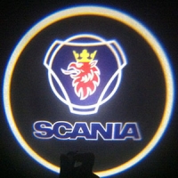 беспроводная подсветка дверей с логотипом scania беспроводная подсветка 7w