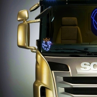 Светящийся логотип для грузовика SCANIA*2шт.