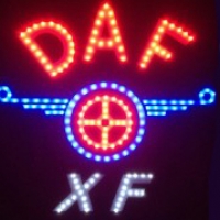 Светящийся логотип DAF XF