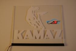 табличка светящаяся камаз логотипы камаз