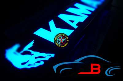 светящаяся неоновая табличка kamaz+лошадь логотипы камаз
