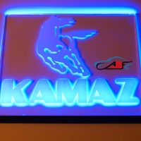 Табличка светящаяся КАМАЗ