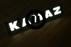 светящийся логотип kamaz 3d на капот логотипы камаз