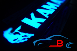 светящаяся неоновая табличка kamaz+лошадь логотипы камаз